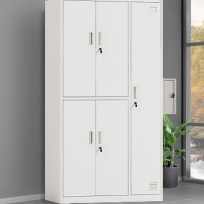 lateral full height  5 door metal locker cabinet wo